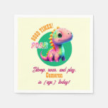 Roaring Good Times Dinosaur Any Age Birthday party Napkins