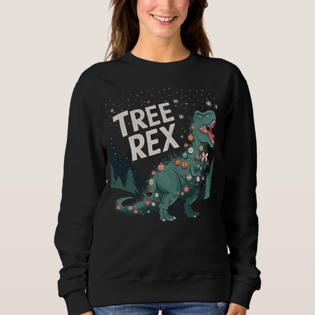 Roaring Holiday Fun for the Christmas Season Sweatshirt (Front)