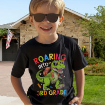 Roaring into 3rd Grade Dinosaur – Fun Back School