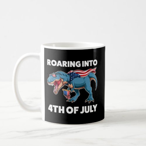 Roaring Into 4Th Of July Patriotic Coffee Mug