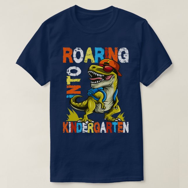 Roaring into Kindergarten T-Shirt (Design Front)