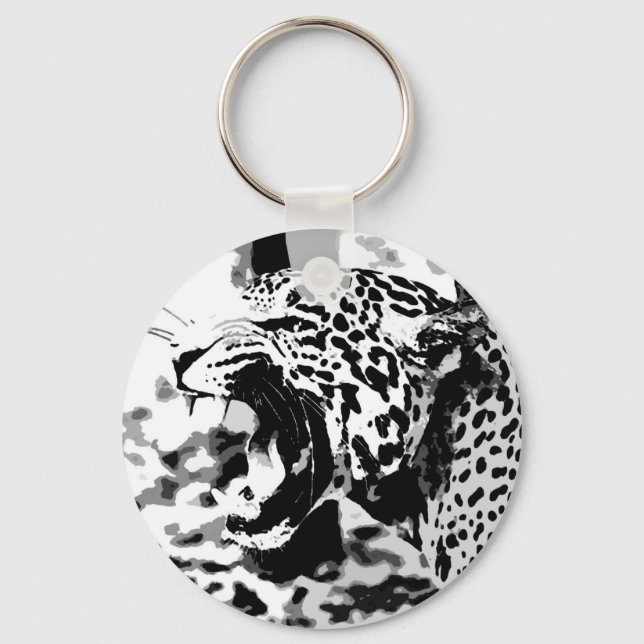 Roaring Jaguar Keychain (Front)
