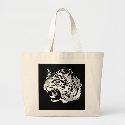 Roaring Jaguar Large Tote Bag