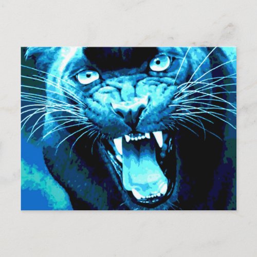 Roaring Jaguar Postcard