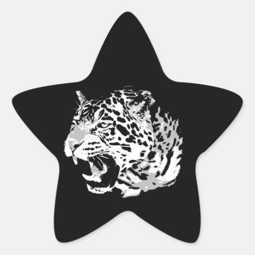 Roaring Jaguar Star Stickers