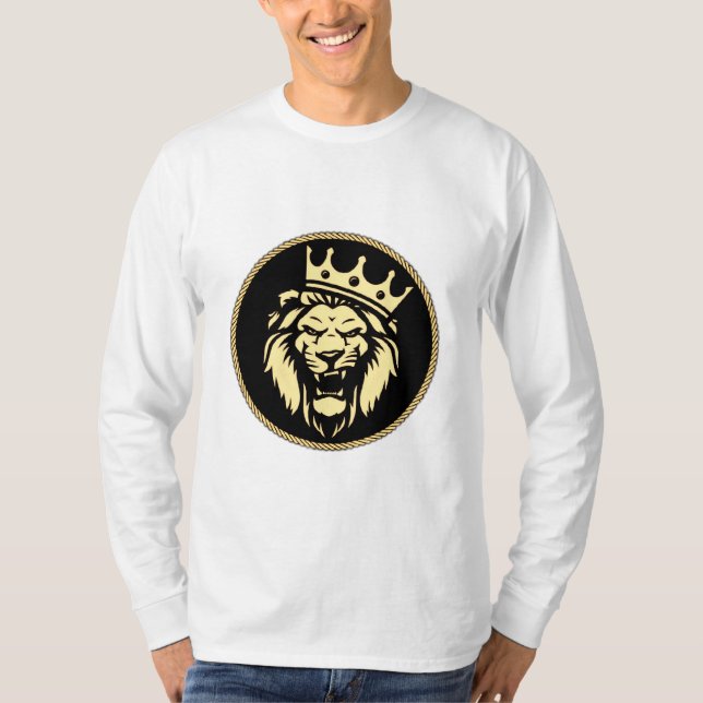 Roaring King Lion T-Shirt (Front)