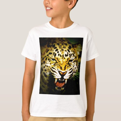 Roaring Leopard T_Shirt