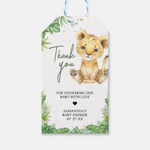Roaring Lion Baby Shower Favor Tags
