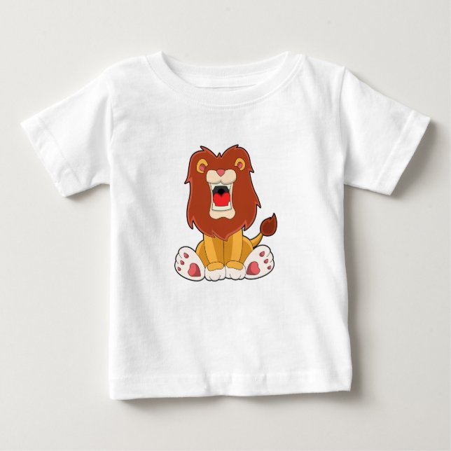 Roaring lion baby T-Shirt (Front)
