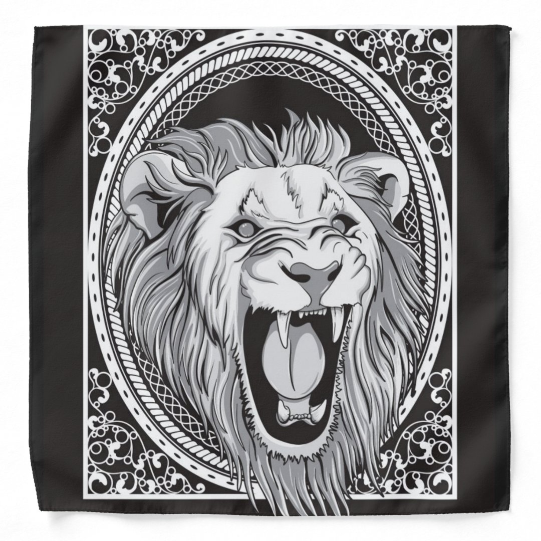 ROARING LION BANDANA | Zazzle