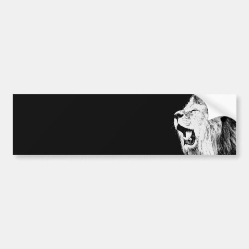 Roaring Lion Bumper Sticker