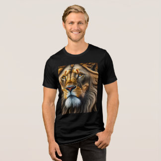 Roaring Lion Design T-shirt Tri-Blend Shirt
