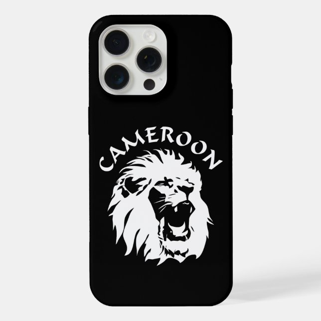 Roaring Lion Face - Cameroon Iphone Case (Back)