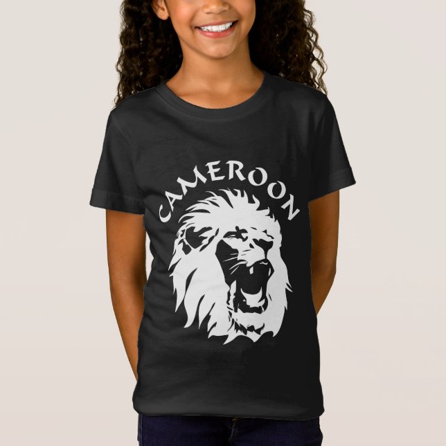 Roaring Lion Face - Cameroon T-Shirt (Front)