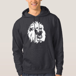 Roaring Lion Face Hoodie