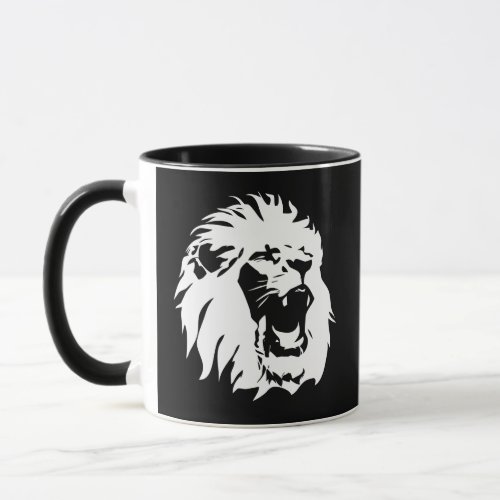 Roaring Lion Face Mug