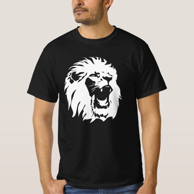 Roaring Lion Face T-Shirt (Front)