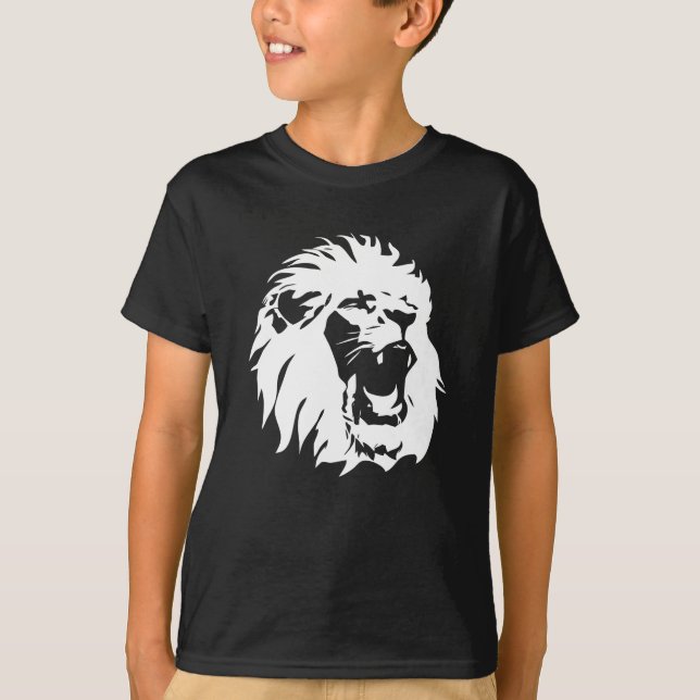 Roaring Lion Face T-Shirt (Front)