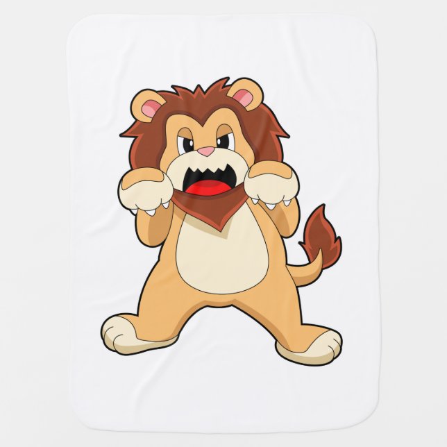 Roaring Lion.PNG Baby Blanket (Front)