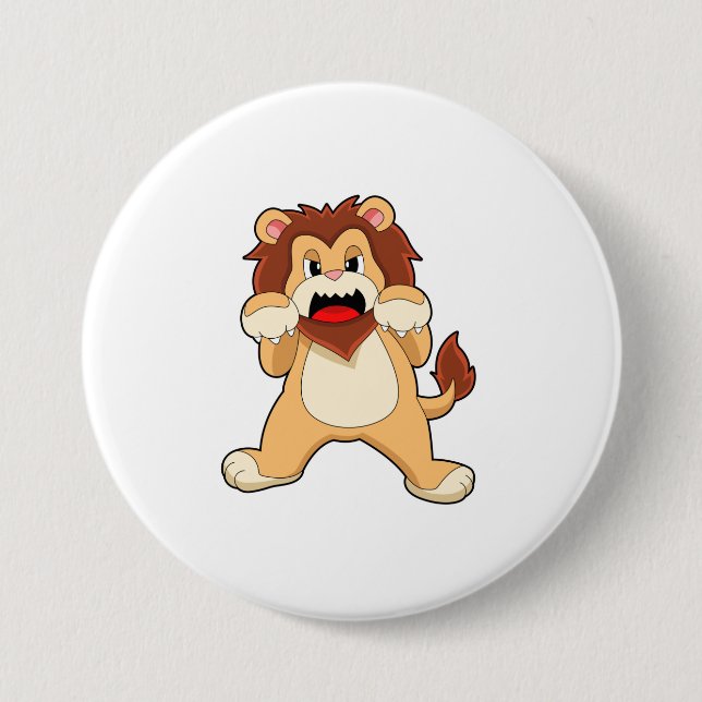 Roaring Lion.PNG Button (Front)