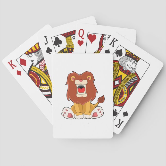 Roaring lion poker cards (Back)