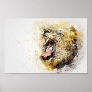 Roaring Lion Poster Art