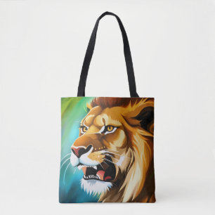 Roaring Lion Side Posed Portrait-57566 Tote Bag