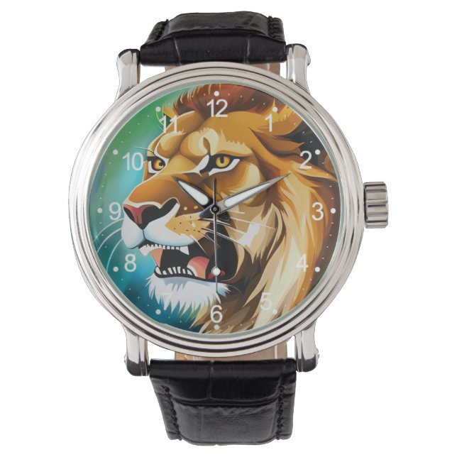 Roaring Lion Side Posed Portrait-57566 Watch (Front)