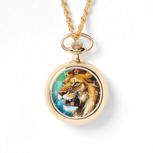 Roaring Lion Side Posed Portrait Watch