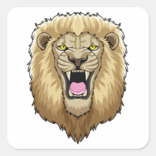 Roaring Lion Square Sticker