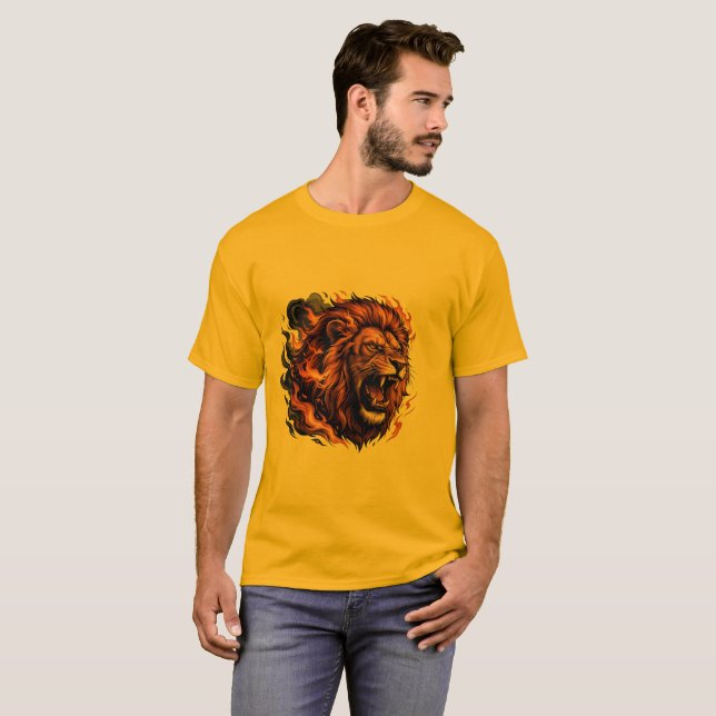 Roaring Lion T-Shirt – Fierce Power Graphi (Front Full)