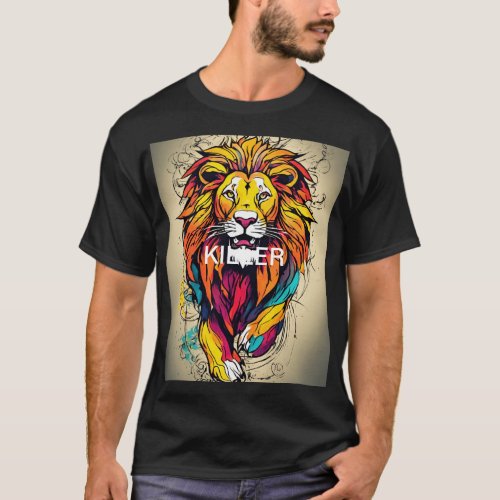 Roaring Lion Tee Unleash the KILLER T_Shirt