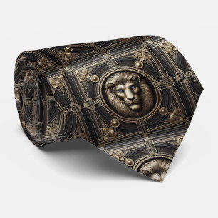 Roaring Lion Tie Masculine Men's Fashion