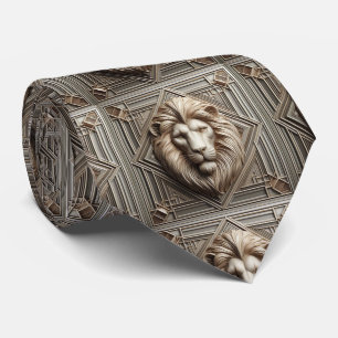 Roaring Lion Tie Masculine Men's Fashion