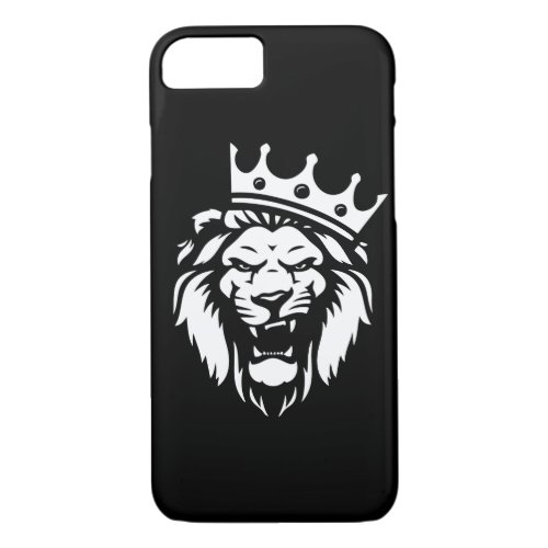 Roaring lion with crown iPhone 87 case