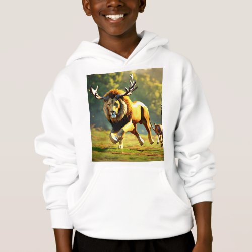 Roaring Majesty 3D Lion Animation T_Shirt Hoodie
