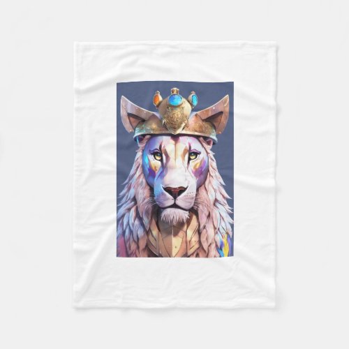 Roaring Majesty Lion_Inspired Small Blanket