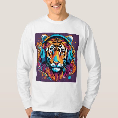 Roaring Majesty Tiger Canvas Print T_Shirt