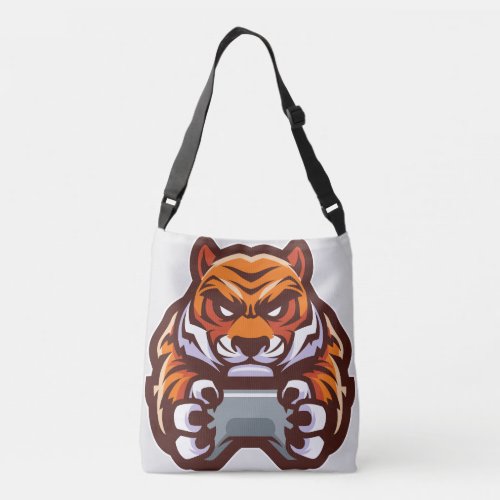 Roaring Majesty Tiger Sticker Crossbody Bag