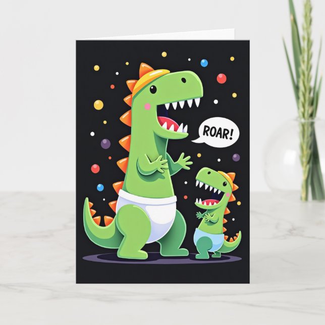 Roaring Mothers Day Reptile Love Card (Front)