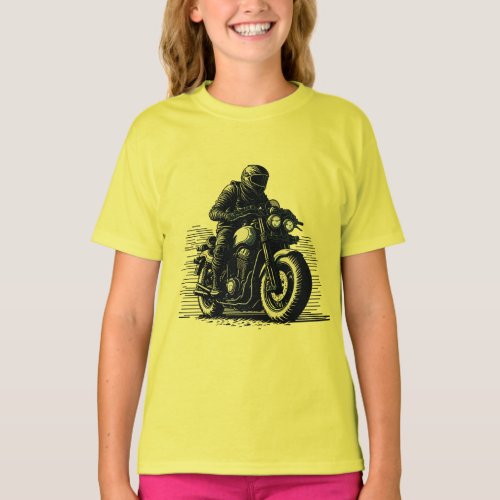 Roaring Power Motorbike Biker Adventure Thrill T_Shirt