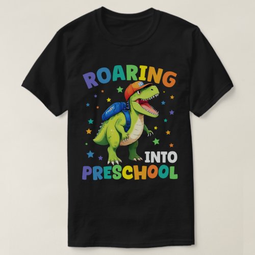 Roaring Preschool Dinosaur T Rex Back To School   T_Shirt