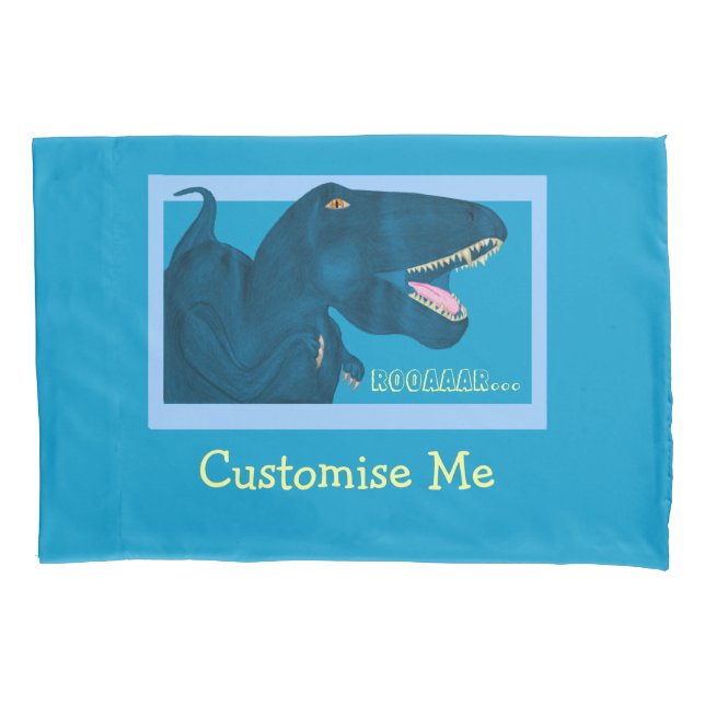Roaring Rex Pillow Case (Front)