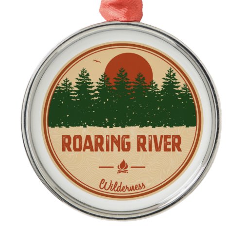 Roaring River Wilderness Metal Ornament