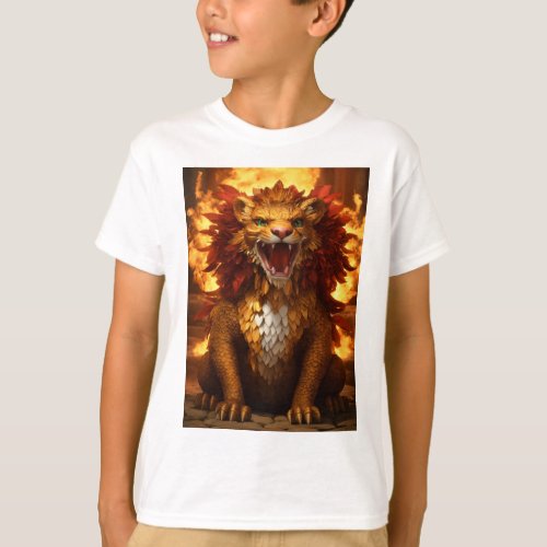 Roaring Royalty Little Lion King in 3D Majesty T_Shirt