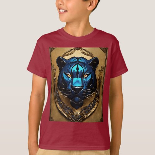 Roaring Style Fashionable Lion Design T_Shirt T_Shirt