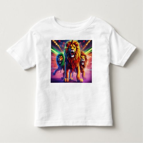  Roaring Style Lion Print T_Shirt Toddler T_shirt