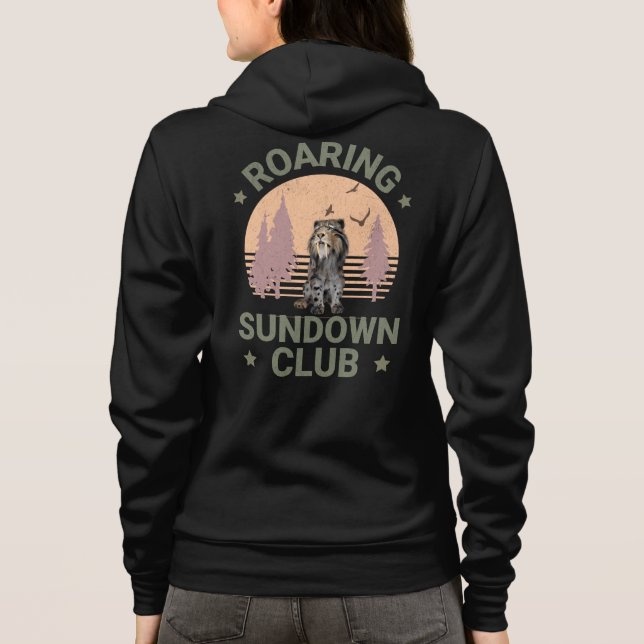 Roaring Sundown Club Sabertooth Tiger Hoodie (Back)