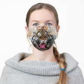 Roaring Tiger Adult Cloth Face Mask (Worn)