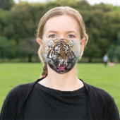 Roaring Tiger Adult Cloth Face Mask (Outside)